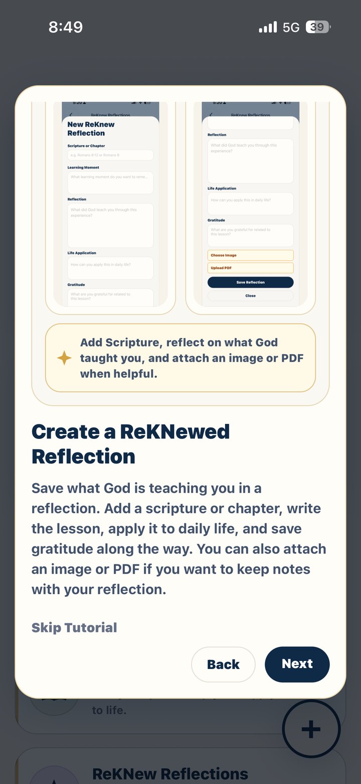 Create a ReKNewed Reflection